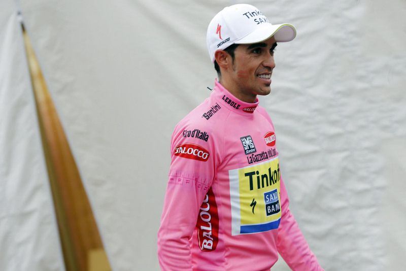 Maglia rosa Alberto Contador (Tinkoff-Saxo)