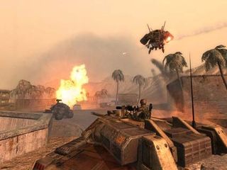Id Software's MegaTexture rendering technology will provide greater, and more unique detail for large scale battlefields instead of the graphics relying on similar-looking terrain throughout the game.