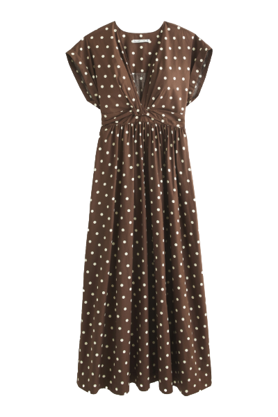 Abercrombie & Fitch , Twist-Front Midi Dress (Was $110) 