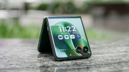 Motorola Razr Ultra 2025 held in hand.