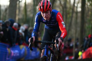 GAVERE BELGIUM DECEMBER 26 Pim Ronhaar of The Netherlands and Team Baloise Trek Lions competes during the 1st UCI Cyclocross World Cup Gavere 2022 Mens Elite CXWorldCup on December 26 2022 in Gavere Belgium Photo by Luc ClaessenGetty Images