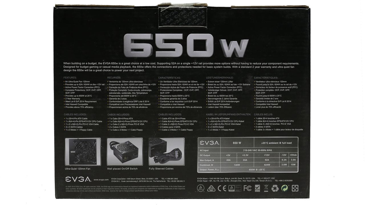 EVGA 650 Box