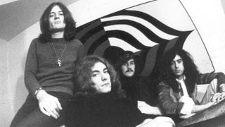Led Zeppelin in 1971: (L-R) John Paul Jones, Robert Plant, John Bonham, Jimmy Page