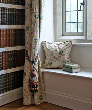 Bookshelf ideas for a bedroom with a window seat