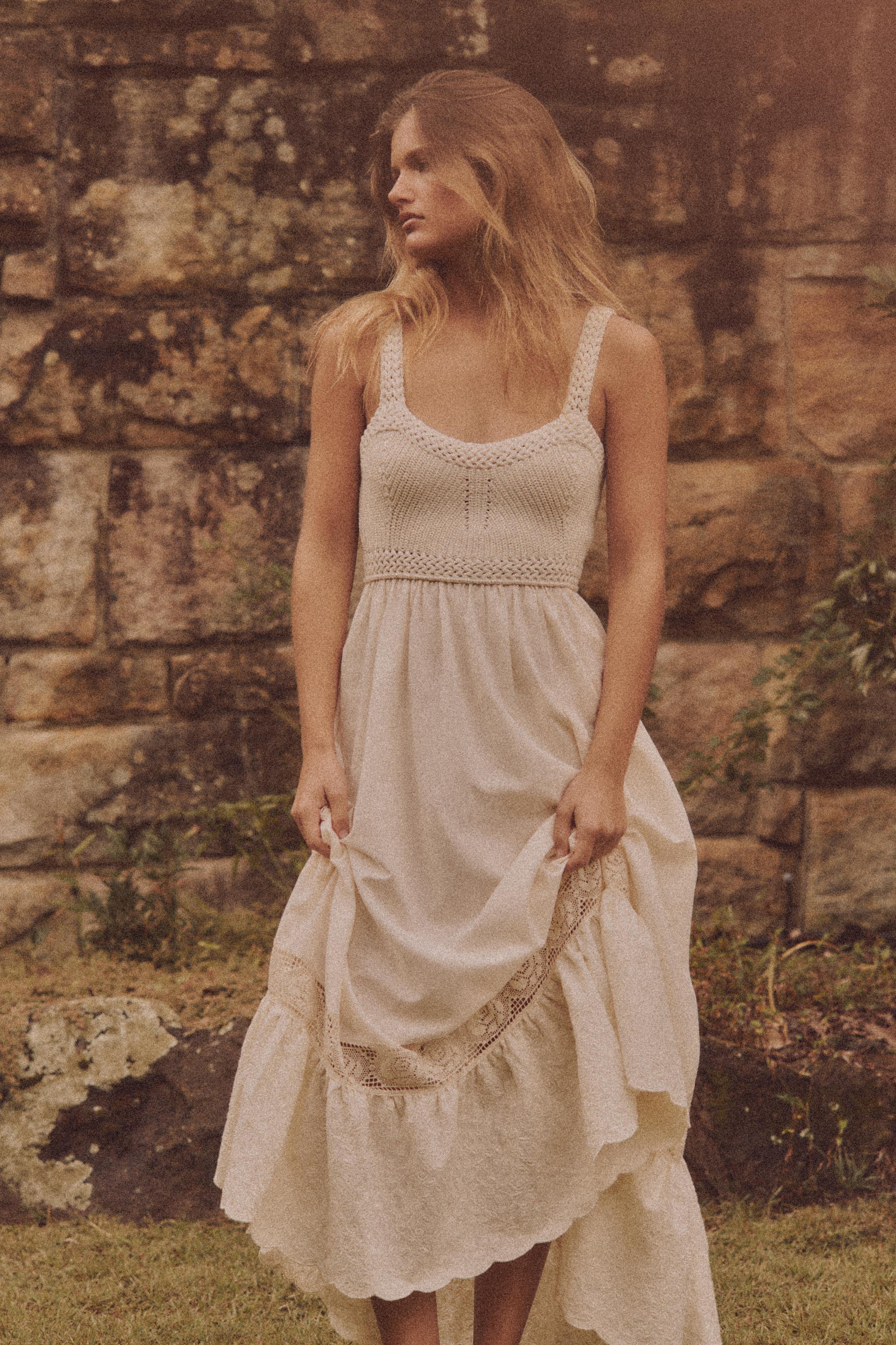 Combination Knit Dress