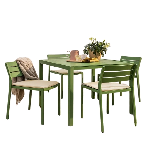 Garden Trading, Anna 4 Seat Dining Set in Green