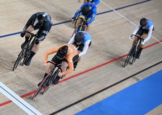 The women's keirin final at the Tokyo 2020 Olympics
