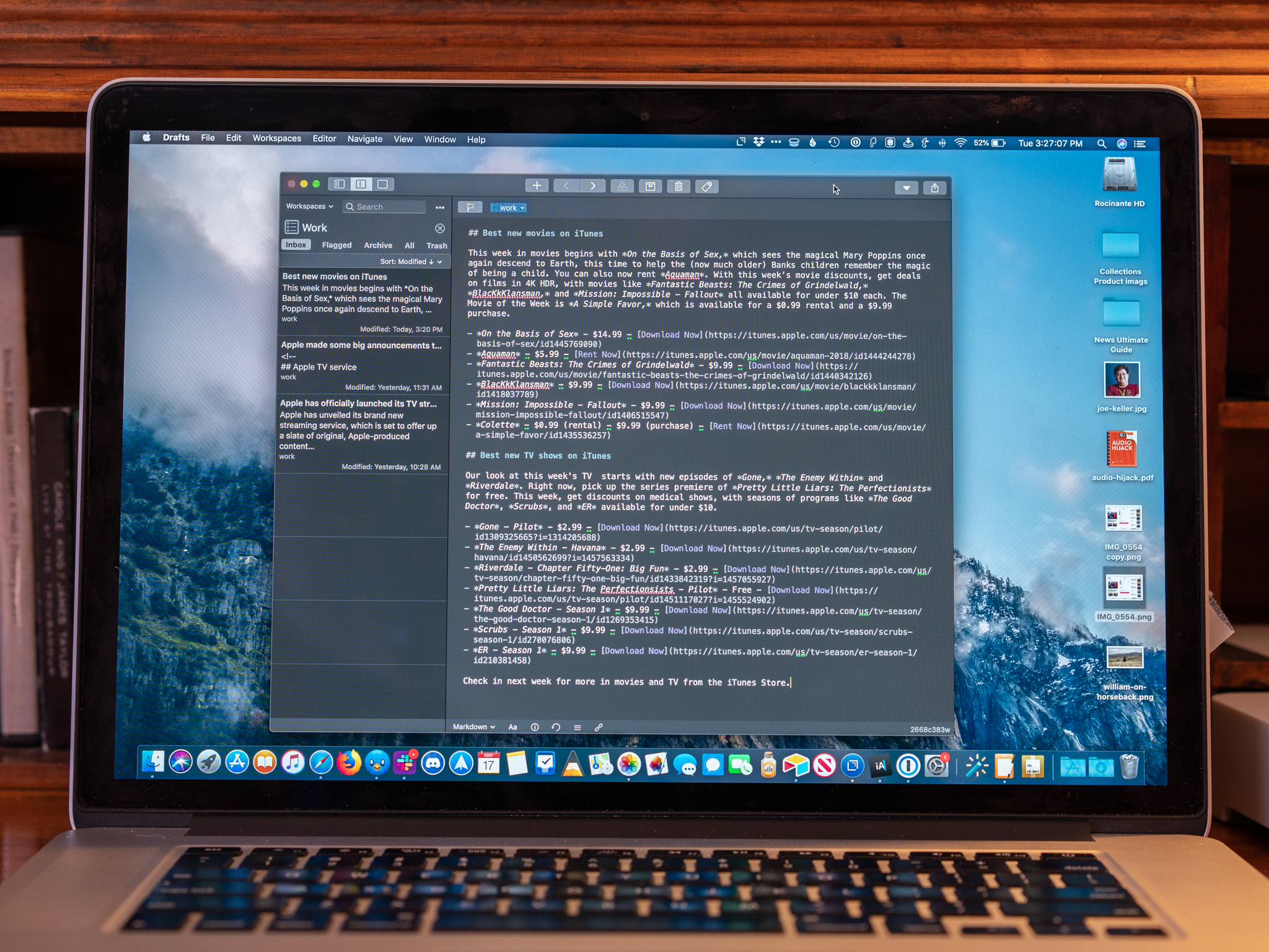 Quickly capture text on your Mac with Drafts | iMore