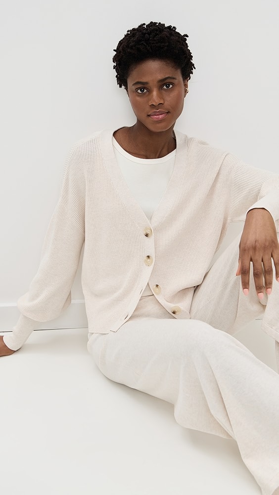 Eberjey Fine Gauge Sweater Cardigan