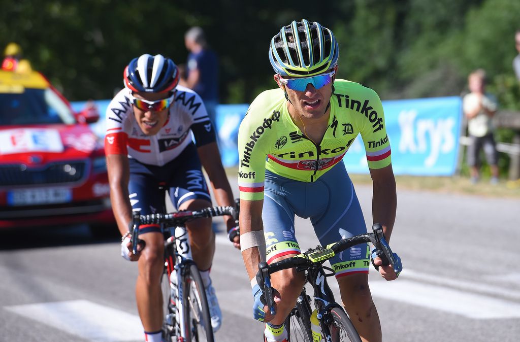 Rafał Majka (Tinkoff) with Jarlinson Pantano (IAM Cycling) in the finale