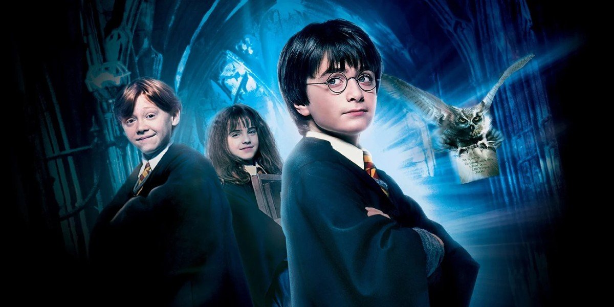 Rupert Grint, Emma Watson, and Daniel Radcliffe in Harry Potter and the Sorcerer's Stone