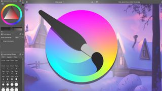Krita logo and interface