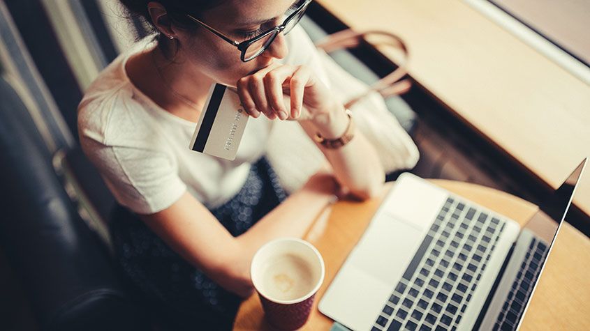 Woman with a laptop