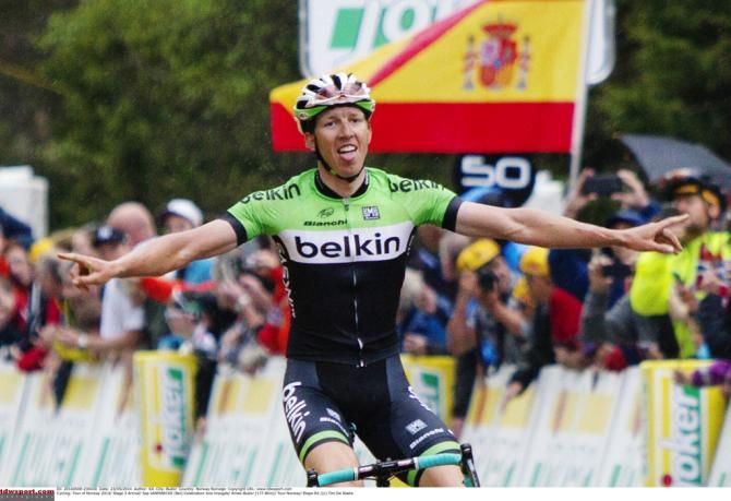 Sep Vanmarcke (Belkin) gets the win