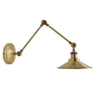gold lamp with adjustable arm