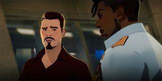 Erik Killmonger with Tony Stark in What If