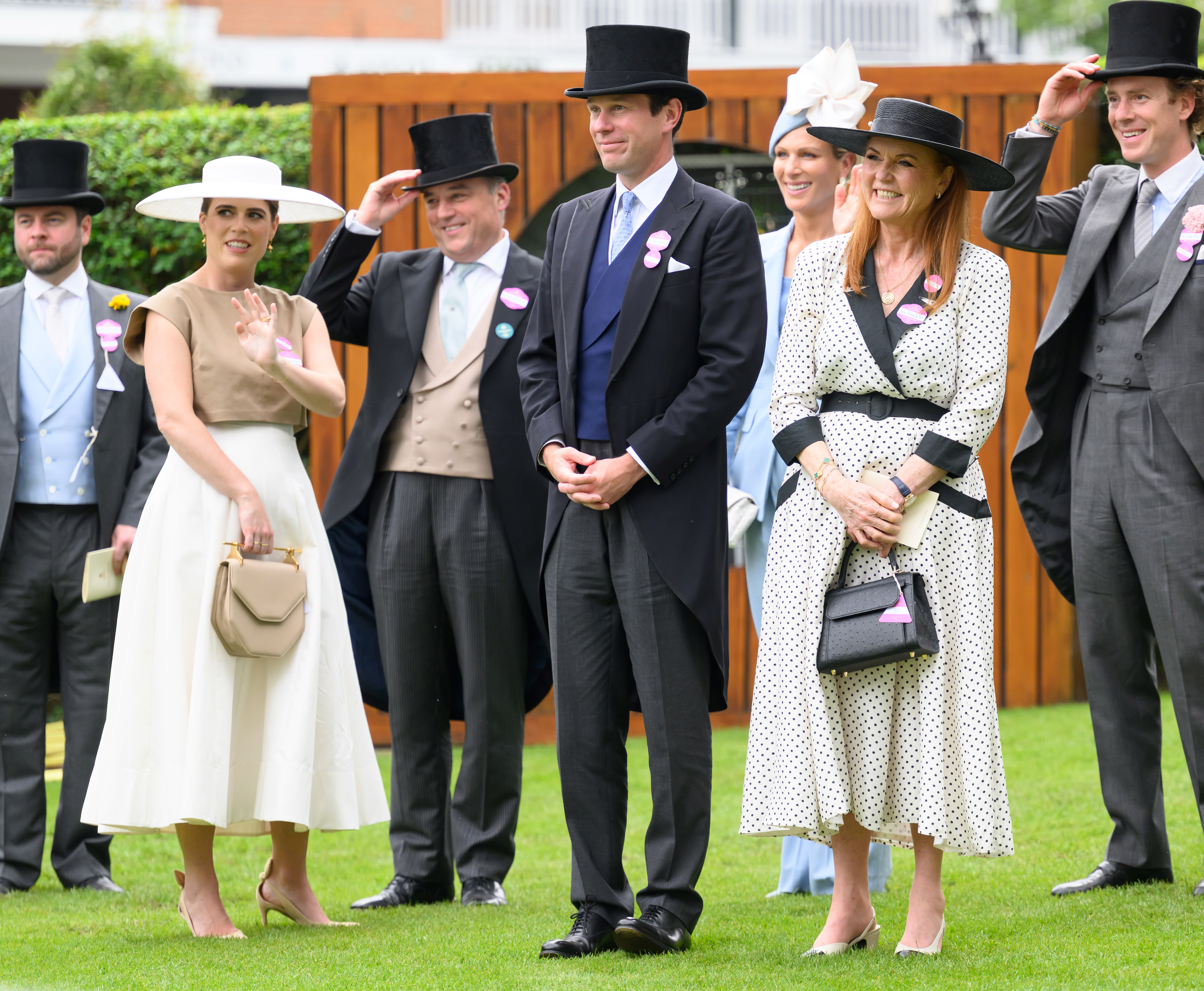 Princess Eugenie, Jack Brooksbank and Sarah Ferguson at Royal Ascot