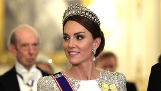 Kate Middleton wearing the Lover's Knot tiara