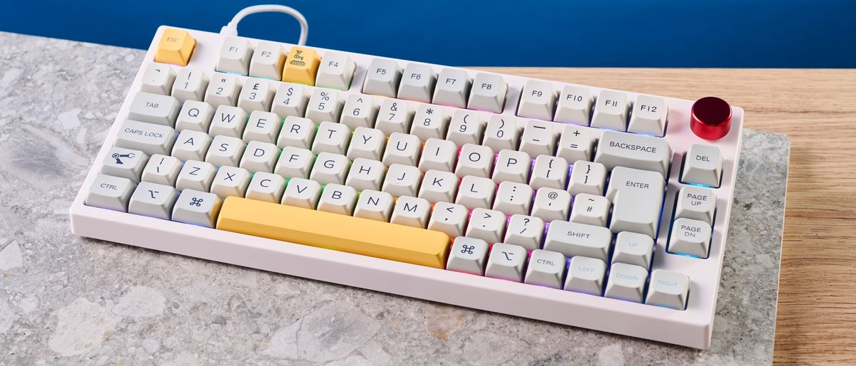 An Epomaker TH80 Pro mechanical keyboard