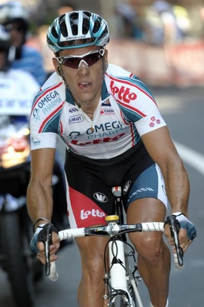 Philippe Gilbert spent a few kilometres off the front solo