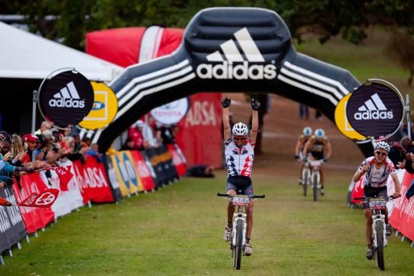 Lukas and Mathias Fluckiger win stage seven of the 2010 Absa Cape Epic Mountain Bike stage race held in and around Oak Valley in the Western Cape, South Africa.