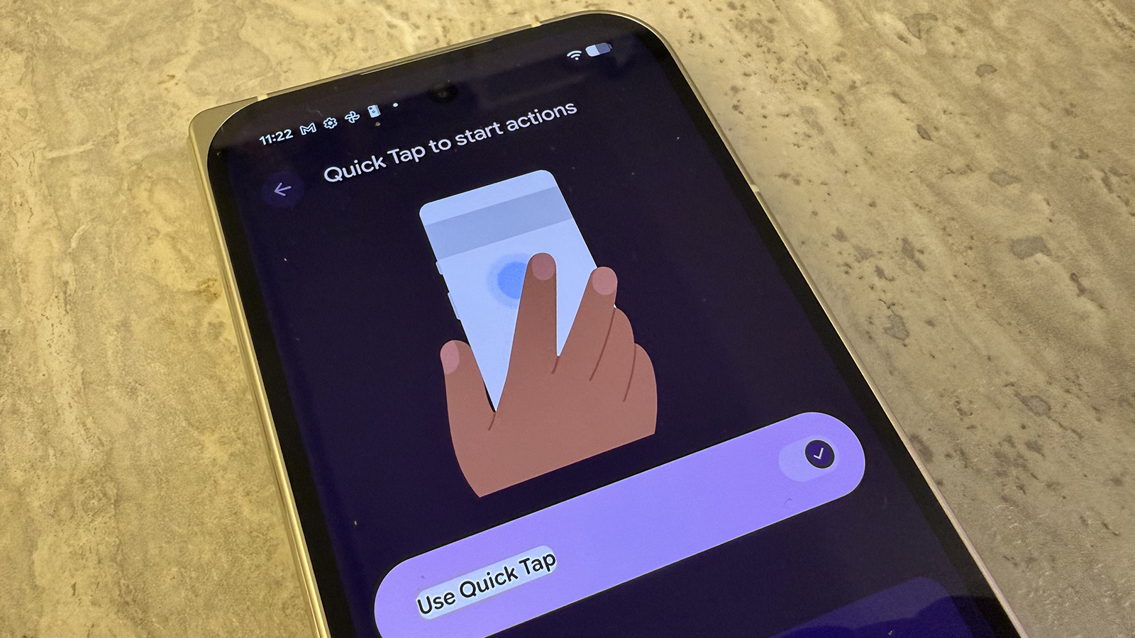 Google Pixel Gestures menu