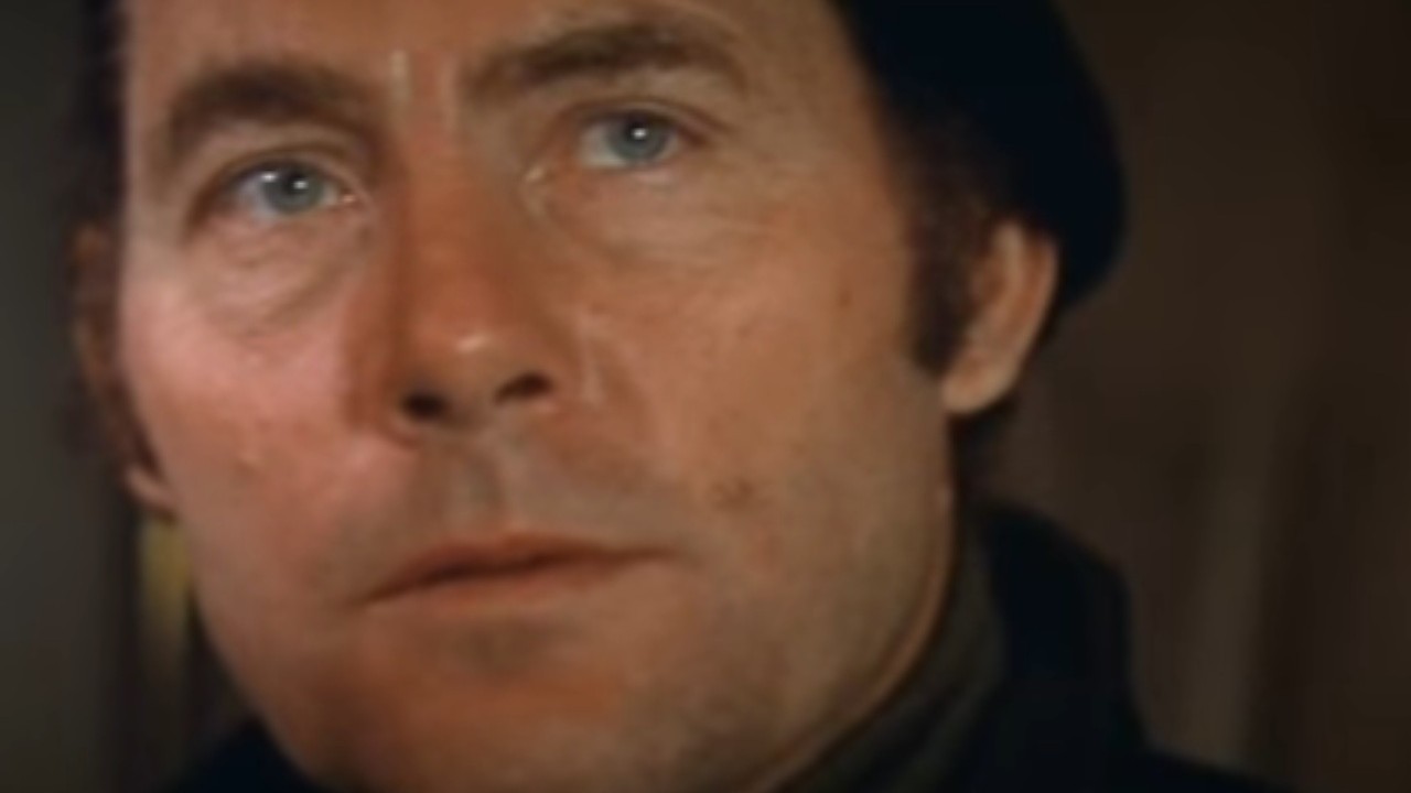 Robert Shaw with a steely glare in Black Sunday