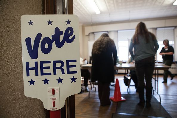 Voters on Super Tuesday.