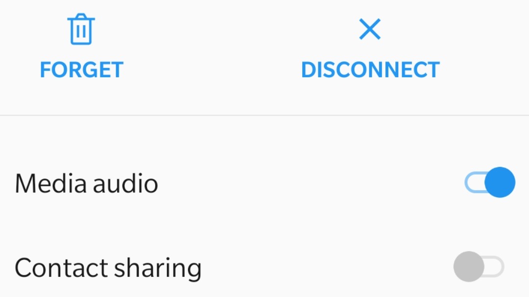 Screenshot showing Bluetooth permissions