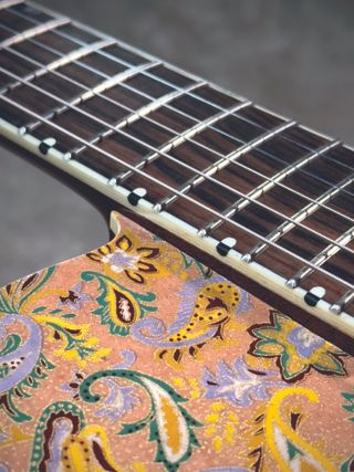 Joe Yanuziello's Gold Paisley Washi Paper Deluxe guitar