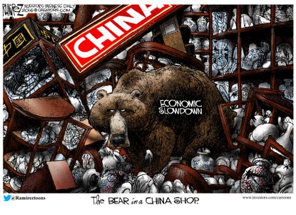Editorial cartoon World Chinese Economy