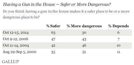 Poll: Record number of Americans think guns make homes safer