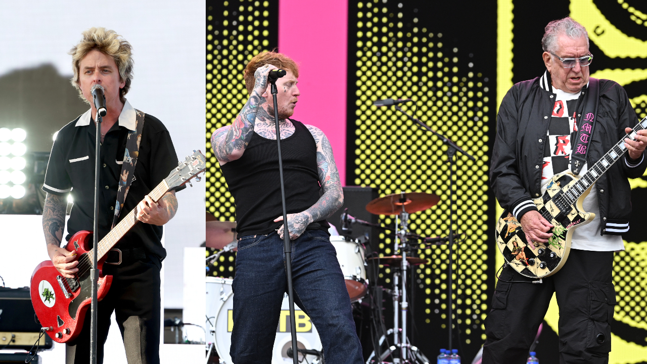 Watch Green Day's Billie Joe Armstrong join forces with Frank Carter and the Sex Pistols...