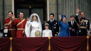The Royal Family at Buckingham Palace for Princess Anne's wedding