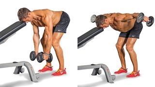 Dumbbell reverse flye