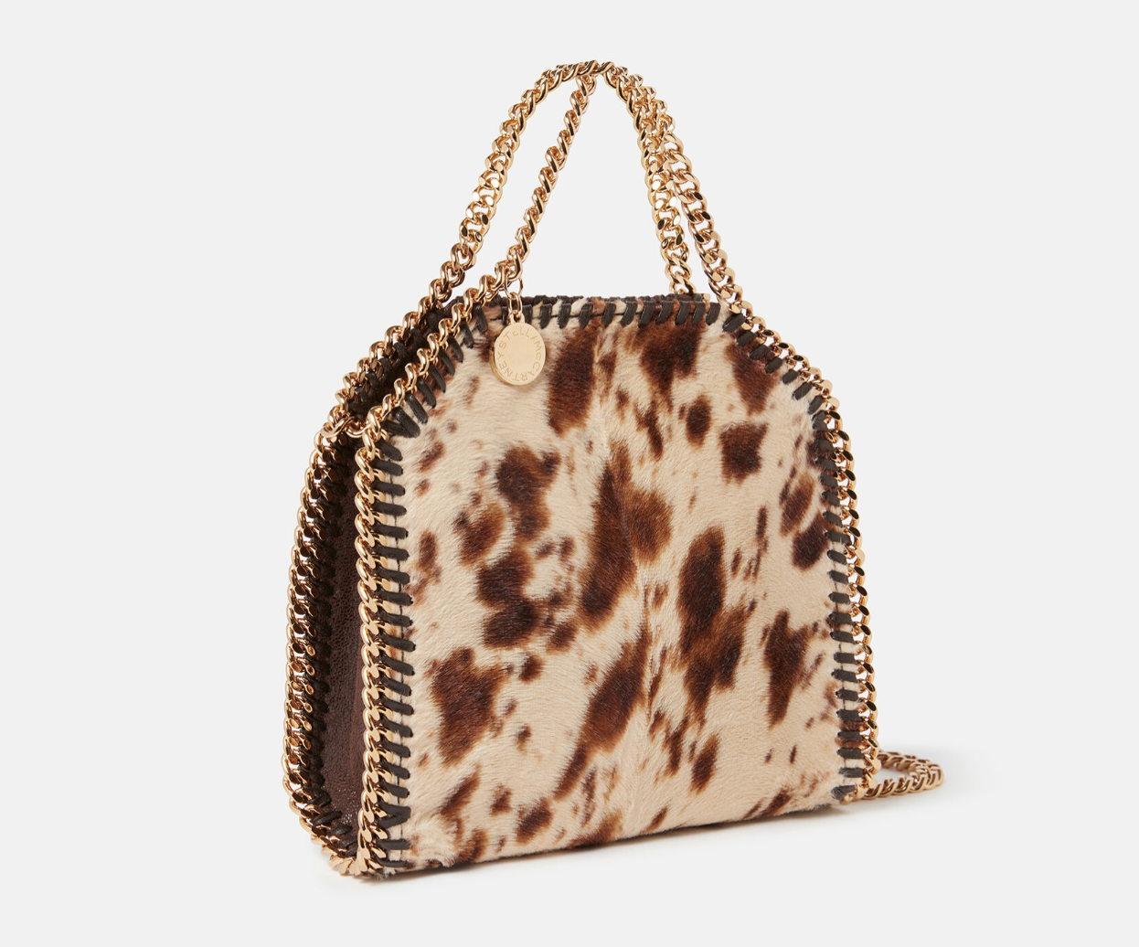 Falabella Appaloosa Print Velvet Tiny Tote Bag