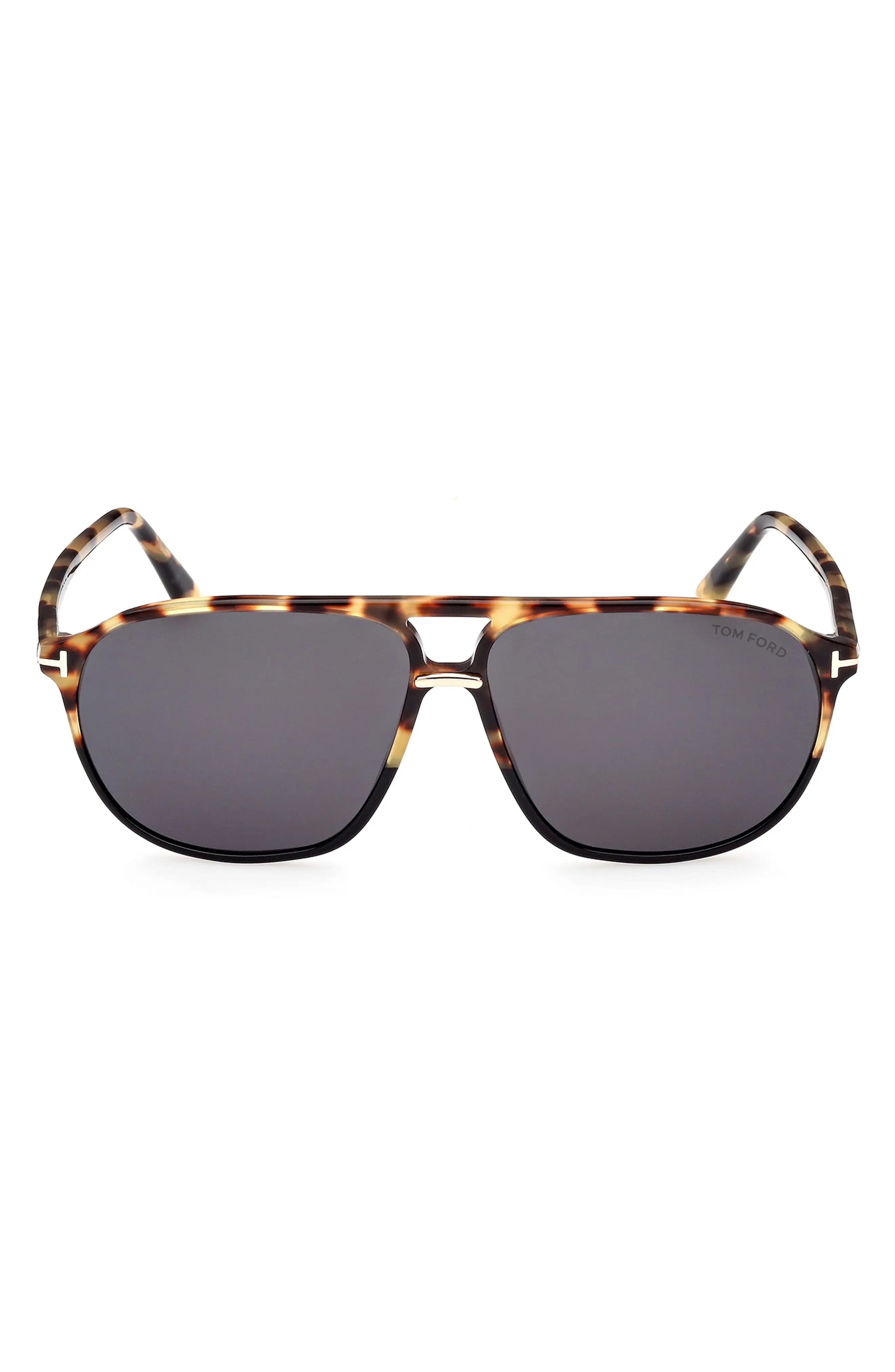 TOM FORD, Bruce 61mm Polarized Navigator Sunglasses