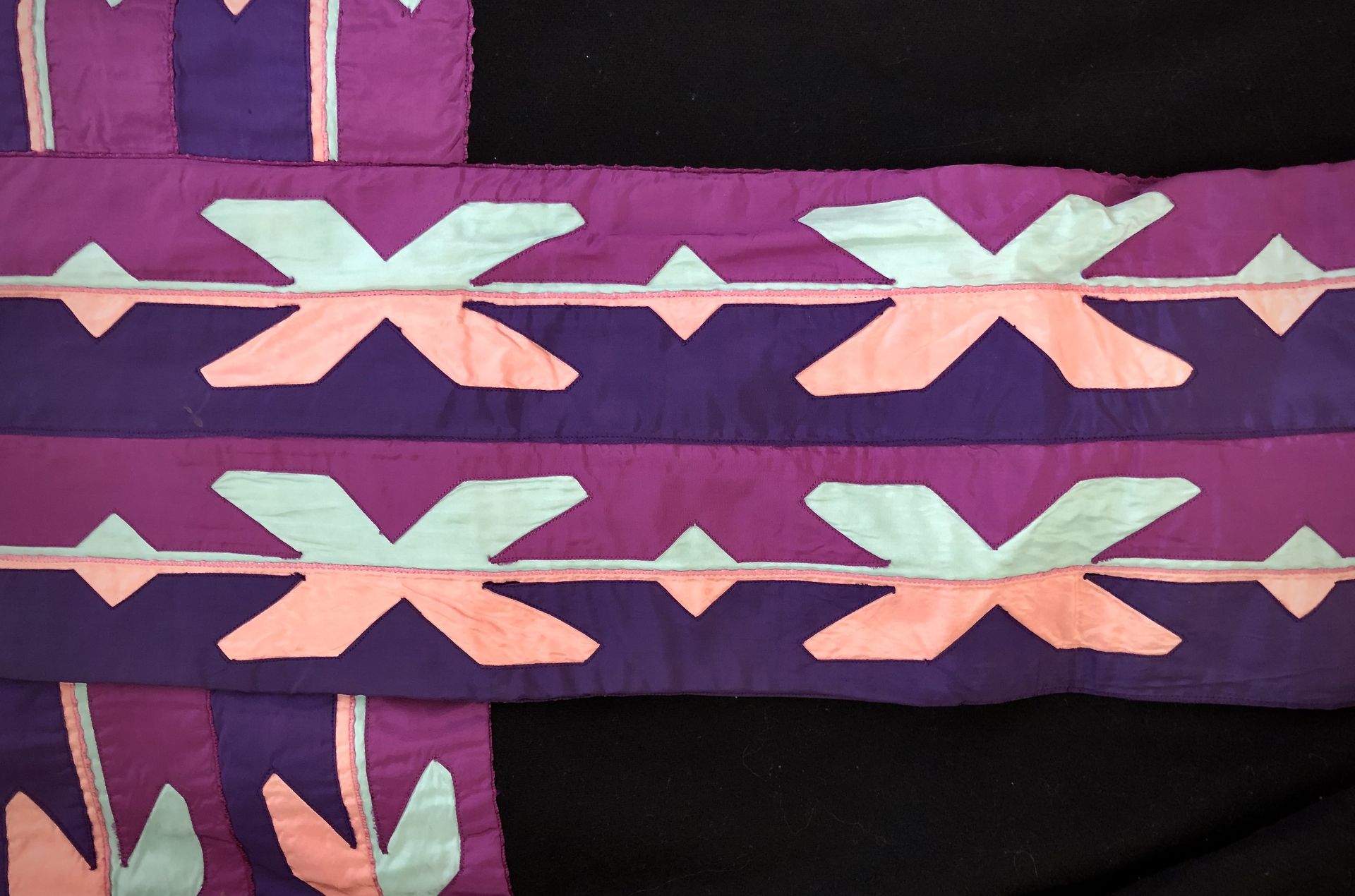 Osage ribbon work for a dress