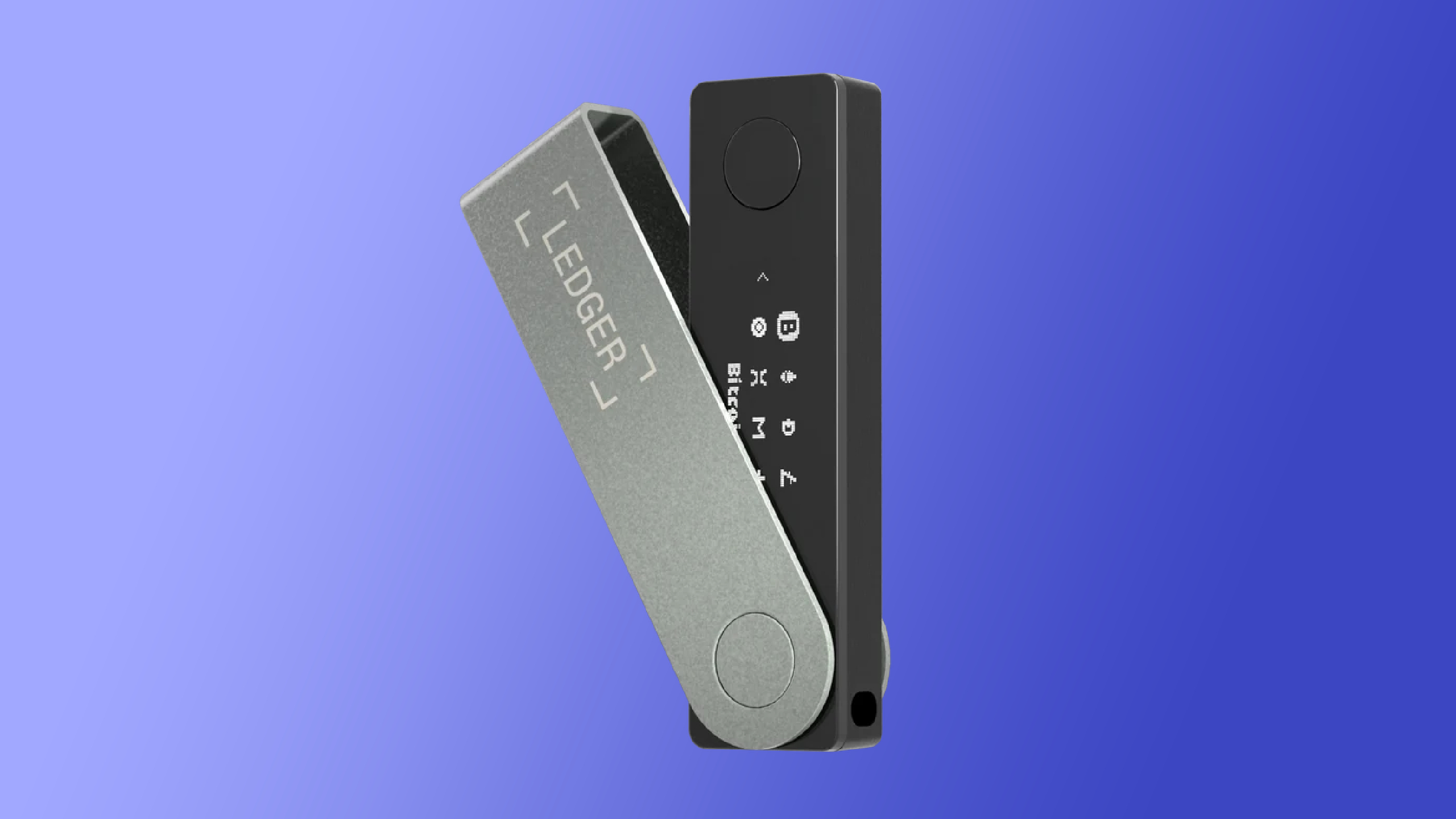A Ledger Nano X Crypto wallet.