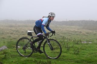 Helen Jackson races the Three Peaks Cyclocross
