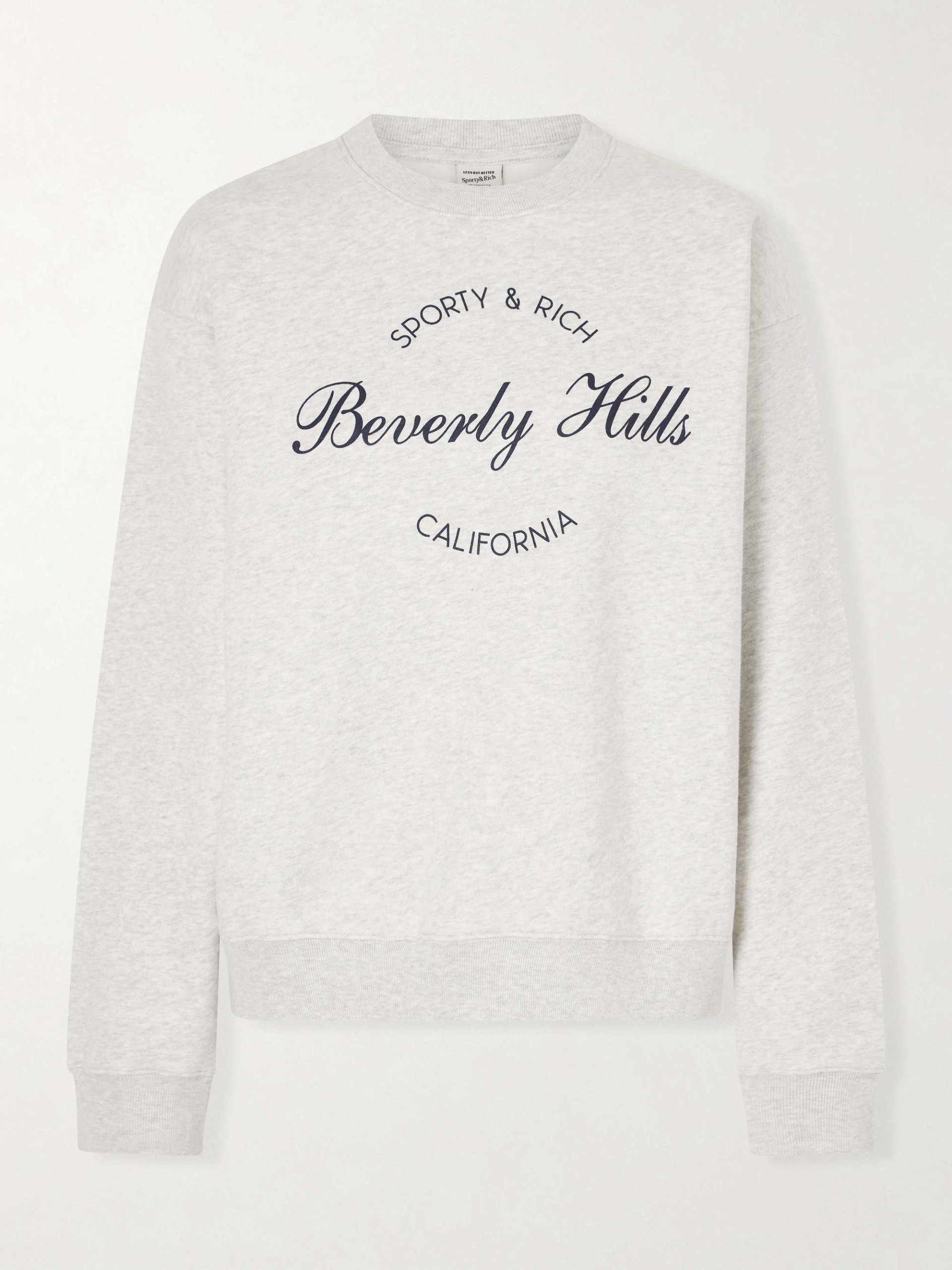 Beverly Script Printed Cotton Sweatshirt