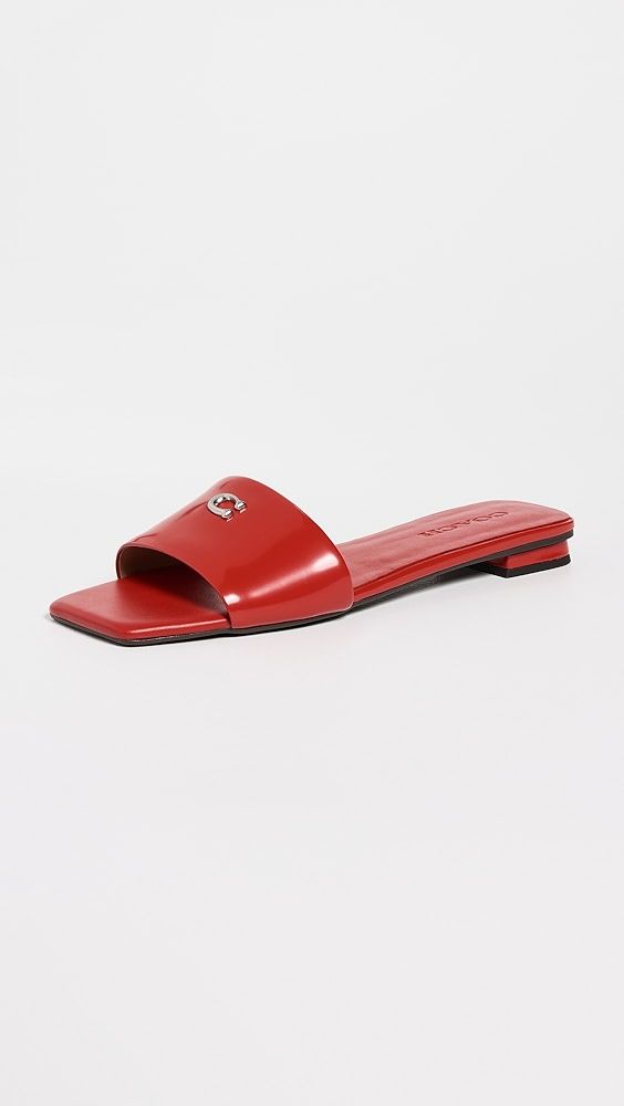 Coach Sculpted C Flat Sandals