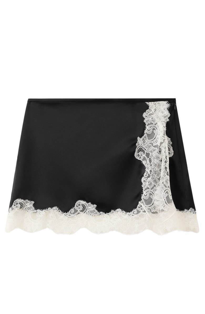 Falda Tamara Satin &amp;amp; Lace Miniskirt