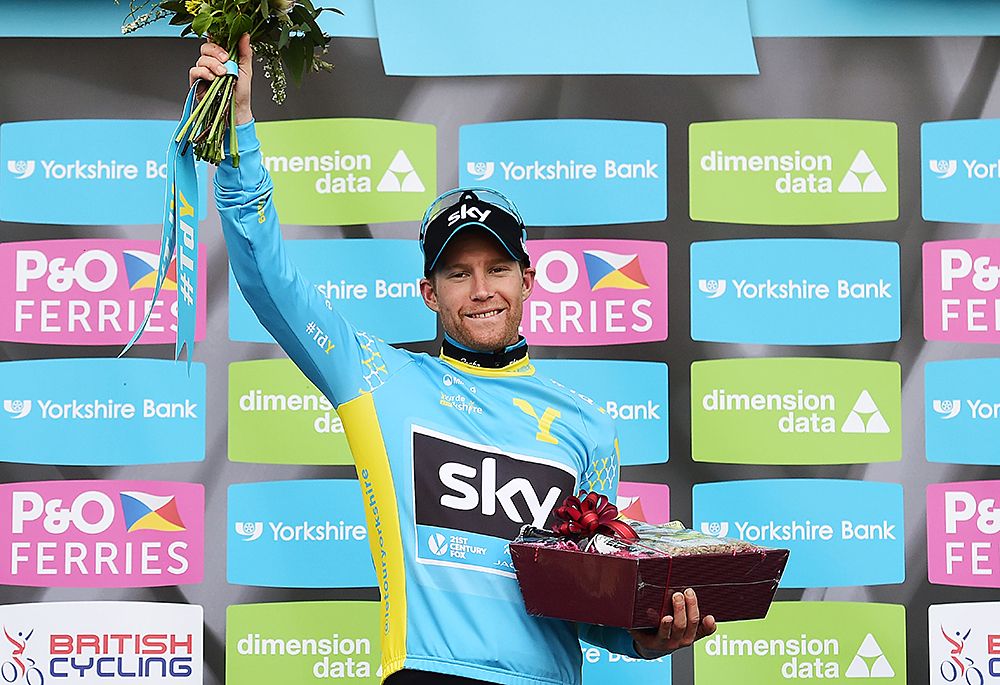 Lars Petter Nordhaug (Team Sky) wins the overall title at the Tour de Yorkshire