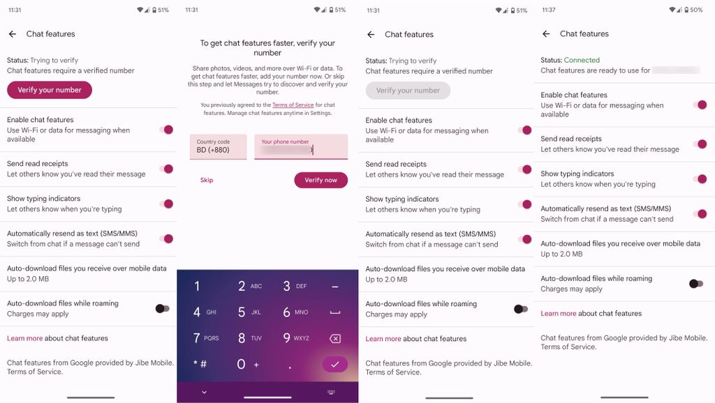 How to enable RCS Chat features in Google Messages & which countries