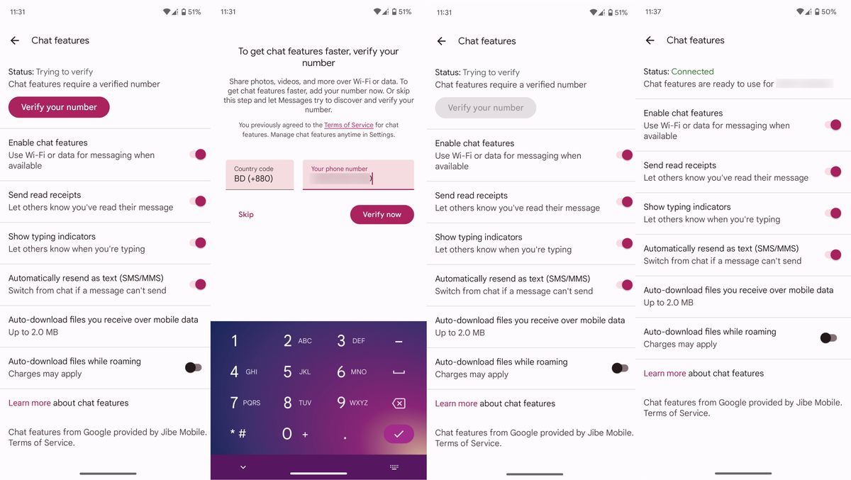 How to enable RCS Chat features in Google Messages & which countries
