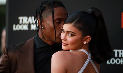 Travis Scott and Kylie Jenner attend the premiere of Netflix&#039;s &quot;Travis Scott: Look Mom I Can Fly&quot; at Barker Hangar on August 27, 2019 in Santa Monica, California