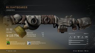 Outriders legendary weapons