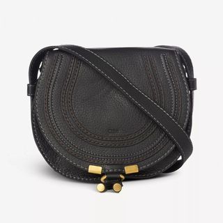 Black Chloe Marcie Small Saddle Bag