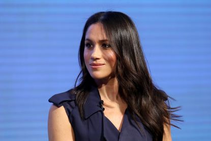 Meghan Markle attends the first annual Royal Foundation Forum held at Aviva on February 28, 2018